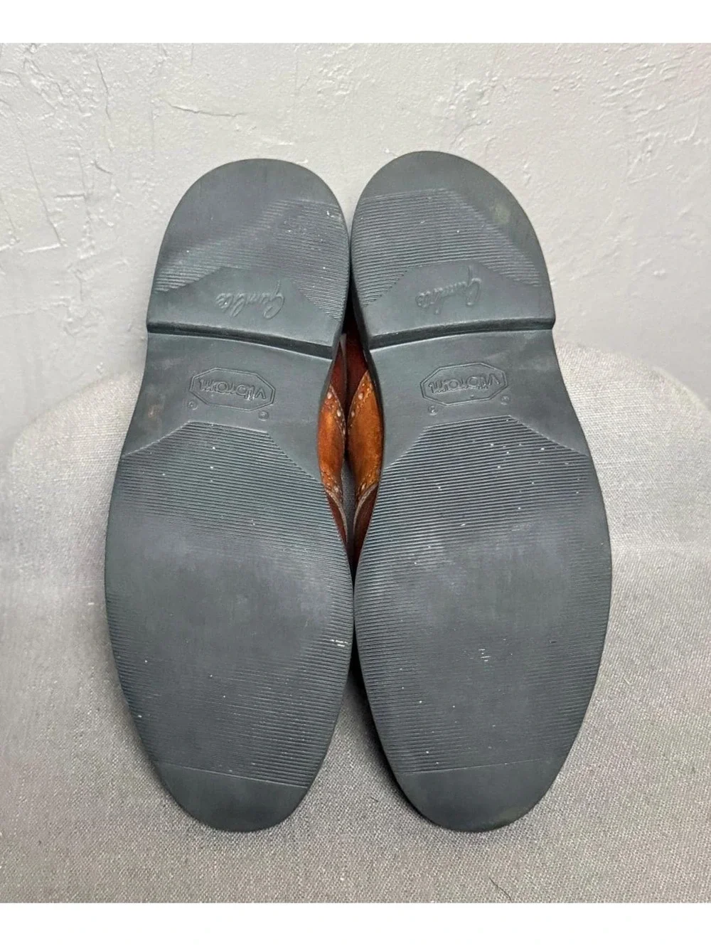 Vintage Brown Two-Tone Brogues or Saddle Shoes size 9 men or 10.5 women Vibram